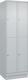 Garderobenschrank m.Sockel H1950xB600xT500mm lichtgrau 2x2 Abt.C+P