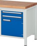 Unterbauschrank 2 Schubl.90mm 1 Tür 360mm f.Werkbank B580xT650xH620 grau/blau