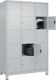 Fächerschrank H1950xB1200xT500mm m.Füßen Anz.Fächer3x5 lichtgrau/lichtgrau