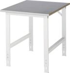 Arbeitstisch B750xT1000xH760-1080mm Arbeitsplatte Stahlbl.Gestell lichtgrau RAU