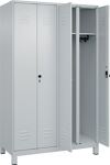 Garderobenschrank m.Füßen H1950xB1200xT500mm lichtgrau 4 Abt.C+P