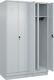 Garderobenschrank m.Sockel H1950xB1200xT500mm lichtgrau 4 Abt.C+P
