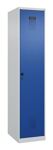Garderobenschrank Evolo PLUS Bodengleiter 400mm lichtgrau/enzianblau 1 Abt.C+P
