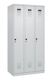 Garderobenschrank Evolo PLUS Bodengleiter 900mm lichtgrau/lichtgrau 3 Abt.C+P