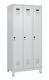 Garderobenschrank Evolo PLUS Füße 900mm lichtgrau/lichtgrau 3 Abt.C+P