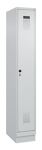 Garderobenschrank Evolo PLUS Sockel 300mm lichtgrau/lichtgrau 1 Abt.C+P