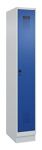 Garderobenschrank Evolo PLUS Sockel 300mm lichtgrau/enzianblau 1 Abt.C+P
