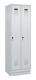 Garderobenschrank Evolo PLUS Sockel 600mm lichtgrau/lichtgrau 2 Abt.C+P