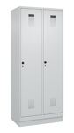Garderobenschrank Evolo PLUS Sockel 800mm lichtgrau/lichtgrau 2 Abt.C+P