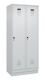 Garderobenschrank Evolo PLUS Sockel 800mm lichtgrau/lichtgrau 2 Abt.C+P