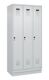 Garderobenschrank Evolo PLUS Sockel 900mm lichtgrau/lichtgrau 3 Abt.C+P