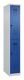 Garderobenschrank Evolo PLUS Bodengleiter 300mm lichtgrau/enzianblau 2 Abt.C+P