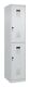 Garderobenschrank Evolo PLUS Bodengleiter 400mm lichtgrau/lichtgrau 2 Abt.C+P