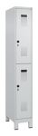 Garderobenschrank Evolo PLUS Füße 300mm lichtgrau/lichtgrau 2 Abt.C+P