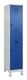 Garderobenschrank Evolo PLUS Füße 400mm lichtgrau/enzianblau 2 Abt.C+P