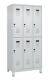 Garderobenschrank Evolo PLUS Füße 900mm lichtgrau/lichtgrau 6 Abt.C+P