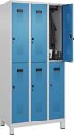 Garderobenschrank Evolo PLUS Füße 900mm Farbwahl/Farbwahl 6 Abt.C+P