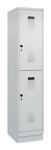 Garderobenschrank Evolo PLUS Sockel 400mm lichtgrau/lichtgrau 2 Abt.C+P