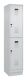 Garderobenschrank Evolo PLUS Sockel 400mm lichtgrau/lichtgrau 2 Abt.C+P