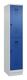 Garderobenschrank Evolo PLUS Sockel 400mm lichtgrau/enzianblau 2 Abt.C+P