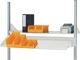 Metallablage EE f.B2000xT300mm Trgf.30kg lichtgrau,RAL7035 f.Systemstütze RAU