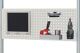 Lochplatte EE H450xB1500mm lichtgrau,RAL7035 RAU