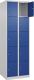 Fächerschrank H1850xB600xT500mm Bodengleiter Anz.Fächer2x5 lichtgrau/enzianblau