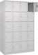 Fächerschrank H1850xB1200xT500mm Bodengleiter Anz.Fächer4x5 lichtgrau/lichtgrau