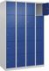Fächerschrank H1850xB1200xT500mm Bodengleiter Anz.Fächer4x5 lichtgrau/enzianblau