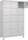 Fächerschrank Evolo PLUS 1200mm Füße Anz.Fächer3x5 lichtgrau/lichtgrau