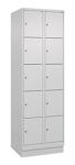 Fächerschrank Evolo PLUS 600mm Sockel lichtgrau 2x5 C+P