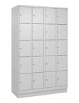 Fächerschrank Evolo PLUS 1200mm Sockel lichtgrau 4x5 C+P