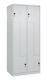 Garderobenschrank Classic PLUS Bodengleiter 800mm lichtgrau/lichtgrau 4 Abt.C+P