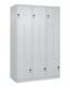 Garderobenschrank Classic PLUS Bodengleiter 1200mm lichtgrau/lichtgrau 6 Abt.C+P