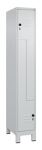 Garderobenschrank Classic PLUS Füße 300mm lichtgrau/lichtgrau 2 Abt.C+P