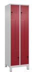 Garderobenschrank Classic PLUS Füße 400mm Farbwahl/Farbwahl 2 Abt.C+P