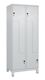 Garderobenschrank Classic PLUS Füße 800mm lichtgrau/lichtgrau 4 Abt.C+P