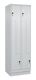 Garderobenschrank Classic PLUS Sockel 600mm lichtgrau/lichtgrau 4 Abt.C+P