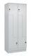 Garderobenschrank Classic PLUS Sockel 800mm lichtgrau/lichtgrau 4 Abt.C+P