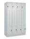 Garderobenschrank Classic PLUS Sockel 1200mm lichtgrau/lichtgrau 8 Abt.C+P