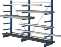 Kragarmregal H2000xB2700xT500mm 2 Felder eins.Trgf.3000 kg