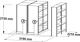 Rollregal Multibloc Industrie Variante A 40 lfd.m T.400mm silber verz.