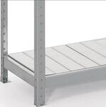 Fachboden B2000xT400mm Trgf.500kg Stahlpaneel silber verz.f.Weitspannregal META