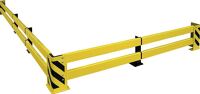 Rammschutzplanke H100xB900mm gelb z.Aufdübeln STA 2 St./Karton TTS