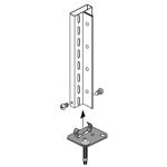 Fußverdübelungsset verz.f.Anbauregal FIX+CLIP META