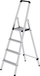 Stufenstehleiter 4 Stufen Alu.Gesamt-H.1540mm Stufen-Holmverb.geschraubt MUNK