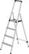 Stufenstehleiter 4 Stufen Alu.Gesamt-H.1540mm Stufen-Holmverb.geschraubt MUNK