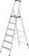 Stufenstehleiter 6 Stufen Alu.Gesamt-H.2010mm Stufen-Holmverb.geschraubt MUNK