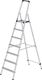 Stufenstehleiter 7 Stufen Alu.Gesamt-H.2250mm Stufen-Holmverb.geschraubt MUNK