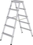 Stufenstehleiter 2x5 Stufen Alu.Gesamt-H.1160mm Stufen-Holmverbindung geschraubt